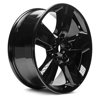Replacement - 5-Spoke Painted Gloss Black 20x8 Alloy Factory Wheel - Replica