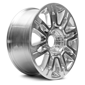 Replacement - 8 V-Spoke Polished 20x8.5 Alloy Factory Wheel - Replica