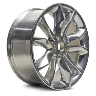 Replacement - 5 V-Spoke Polished 20x8.5 Alloy Factory Wheel - Replica