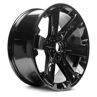 Replacement - 6 I-Spoke Painted Gloss Black 22x9 Alloy Factory Wheel - Replica