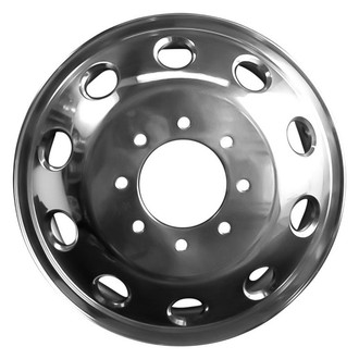 Replacement - 10-Hole Polished 17x6 Alloy Factory Wheel - Replica