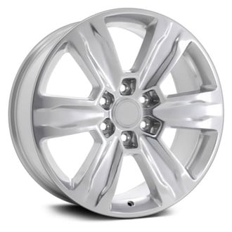 Replacement - 6 I-Spoke Polished 20x8.5 Alloy Factory Wheel - Replica