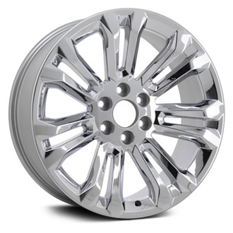 Replacement - 7 Double I-Spoke Chrome 22x9 Alloy Factory Wheel - Replica