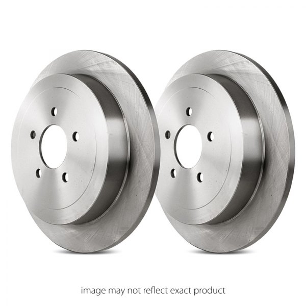  Replacement - Plain Rear Brake Rotor Set