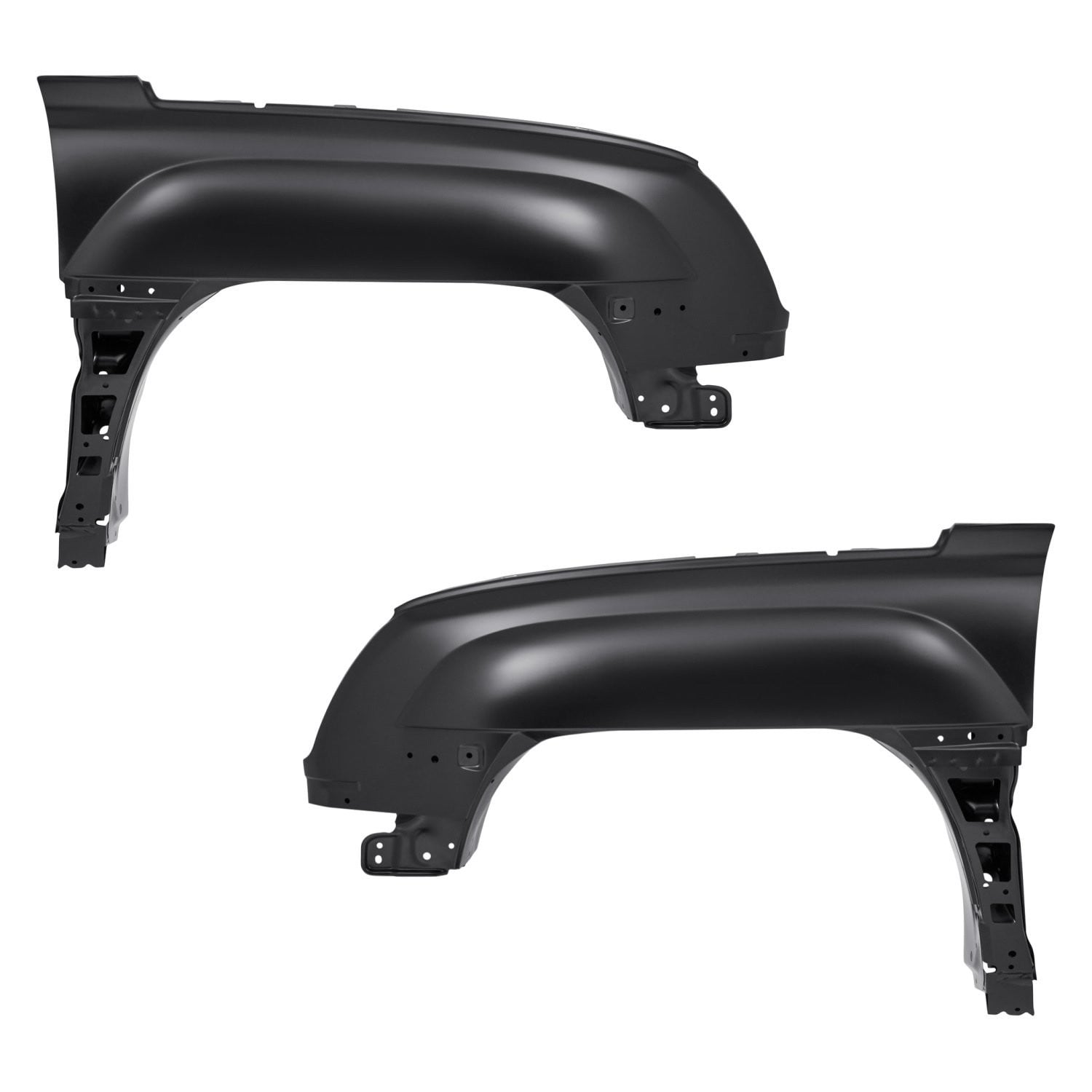 Evan-Fischer Front Lower Fender Trim Set For 2002 Chevy Avalanche 1500 – Textured Gray – Pair