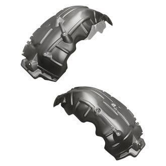 Replacement - Front Driver and Passenger Side Fender Liner Rear Section Set (CAPA Certified)