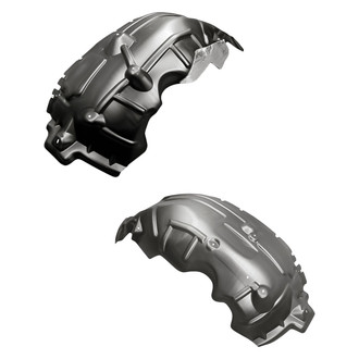 Replacement - Front Rearward Driver and Passenger Side Fender Liner Rear Section Set (CAPA Certified)