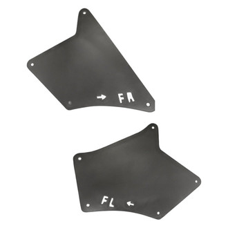 Replacement - Front Driver and Passenger Side Fender Splash Shield Set (Standard Line)
