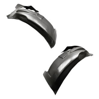Replacement - Front Rearward Driver and Passenger Side Fender Liner Rear Section Set (CAPA Certified)