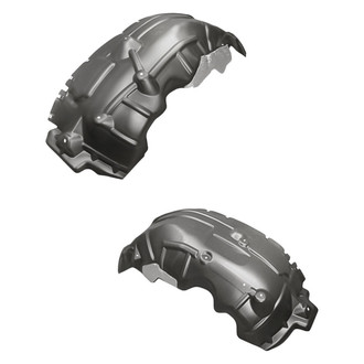 Replacement - Front Rearward Driver and Passenger Side Fender Liner Rear Section Set (Standard Line)