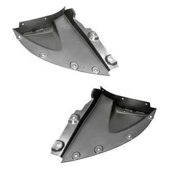 Replacement - Front Driver and Passenger Side Fender Splash Shield Set (CAPA Certified)