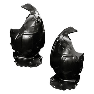 Replacement - Front Rearward Driver and Passenger Side Fender Liner Set (CAPA Certified)