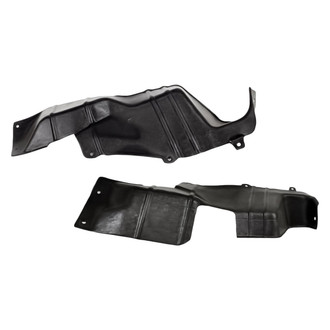 Replacement - Front Driver and Passenger Side Fender Splash Shield Set (Standard Line)
