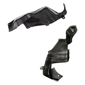 Replacement - Front Driver and Passenger Side Fender Splash Shield Set (Standard Line)