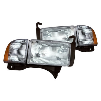 Replacement - Driver and Passenger Side Headlight Set (CAPA Certified)