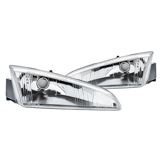 Replacement - Driver and Passenger Side Headlight Set Lens and Housing (Standard Line)