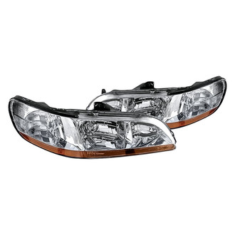 Replacement - Driver and Passenger Side Headlight Set Lens and Housing (CAPA Certified)