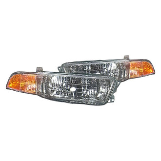 Replacement - Driver and Passenger Side Headlight Set (Standard Line)