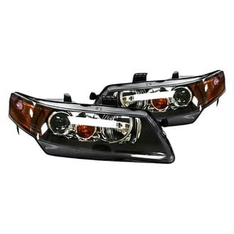 Replacement - Driver and Passenger Side Headlight Set Lens and Housing (Standard Line)