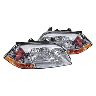 Replacement - Driver and Passenger Side Headlight Set Lens and Housing (Standard Line)