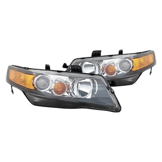 Replacement - Driver and Passenger Side Headlight Set Lens and Housing (CAPA Certified)