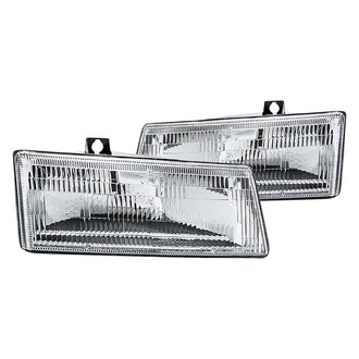 Replacement - Driver and Passenger Side Headlight Set Lens and Housing (Standard Line)