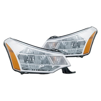 Replacement - Driver and Passenger Side Headlight Set (CAPA Certified)