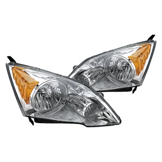 Replacement - Driver and Passenger Side Headlight Set Lens and Housing (Standard Line)