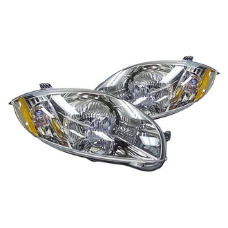 Replacement - Driver and Passenger Side Headlight Set (CAPA Certified)