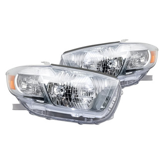 Replacement - Driver and Passenger Side Headlight Set Lens and Housing (CAPA Certified)