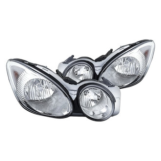 Replacement - Driver and Passenger Side Headlight Set (CAPA Certified)