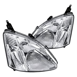Replacement - Driver and Passenger Side Headlight Set Lens and Housing (Standard Line)