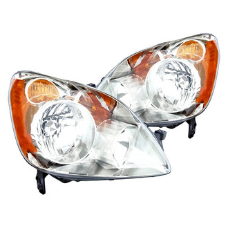 Replacement - Driver and Passenger Side Headlight Set Lens and Housing (CAPA Certified)