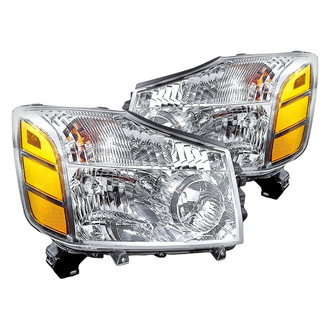 Replacement - Driver and Passenger Side Headlight Set (CAPA Certified)