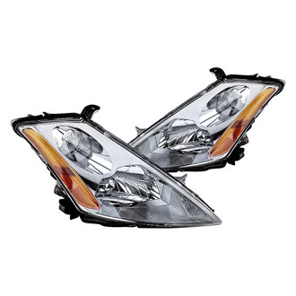 Replacement - Driver and Passenger Side Headlight Set (CAPA Certified)