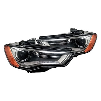 Replacement - Driver and Passenger Side Headlight Set Lens and Housing (CAPA Certified)