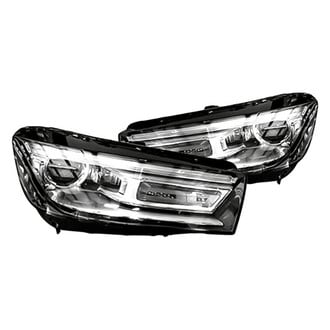 Replacement - Driver and Passenger Side Headlight Set Lens and Housing (Standard Line)
