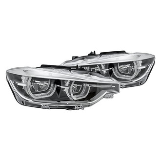 Replacement - Driver and Passenger Side Headlight Set Lens and Housing (CAPA Certified)