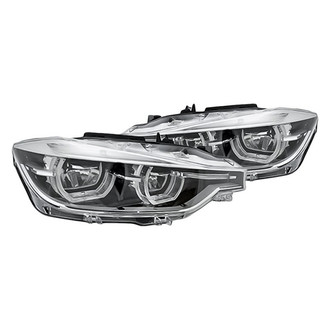 Replacement - Driver and Passenger Side Headlight Set Lens and Housing (Standard Line)