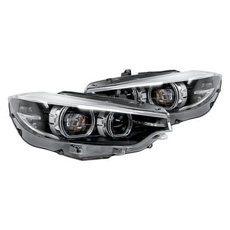 Replacement - Driver and Passenger Side Headlight Set Lens and Housing (Standard Line)