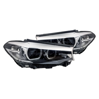 Replacement - Driver and Passenger Side Headlight Set Lens and Housing (Standard Line)