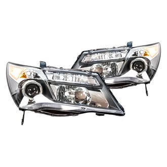 Replacement - Driver and Passenger Side Headlight Set Lens and Housing (CAPA Certified)