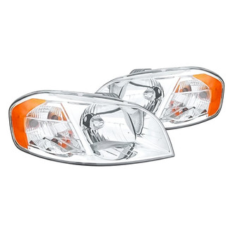 Replacement - Driver and Passenger Side Headlight Set Lens and Housing (CAPA Certified)