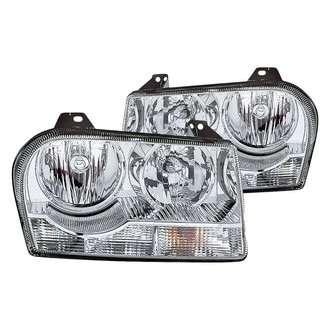Replacement - Driver and Passenger Side Headlight Set Lens and Housing (CAPA Certified)