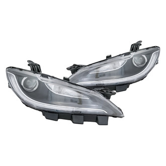 Replacement - Driver and Passenger Side Headlight Set (CAPA Certified)