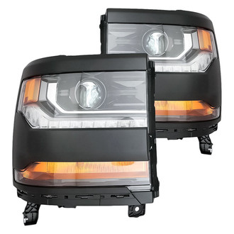 Replacement - Driver and Passenger Side Headlight Set (CAPA Certified)
