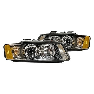 Replacement - Driver and Passenger Side Headlight Set Lens and Housing (Standard Line)