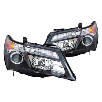 Replacement - Driver and Passenger Side Headlight Set Lens and Housing (CAPA Certified)
