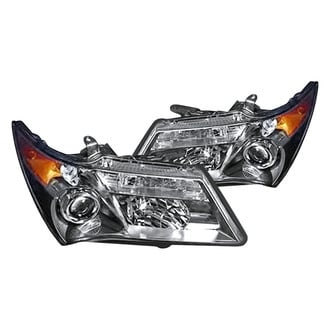 Replacement - Driver and Passenger Side Headlight Set Lens and Housing (CAPA Certified)