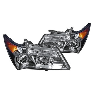 Replacement - Driver and Passenger Side Headlight Set Lens and Housing (Standard Line)